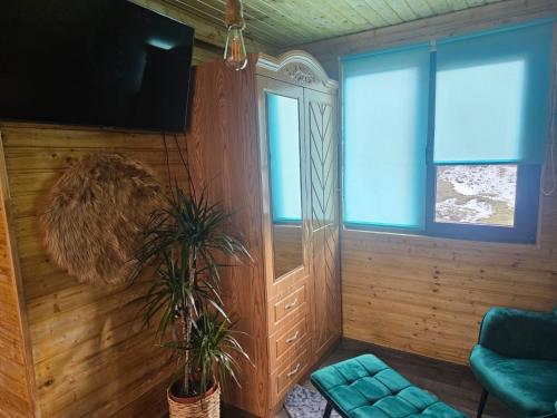 Μια τηλεόραση ή/και κέντρο ψυχαγωγίας στο Camping, Picnic Merișor Bănița Hunedoara