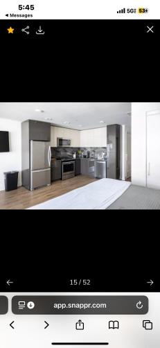 a view of a kitchen with a kitchenestamp at Janna hospitality in San Diego