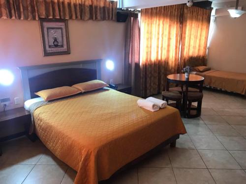 Postel nebo postele na pokoji v ubytování Hotel Malecon Inn