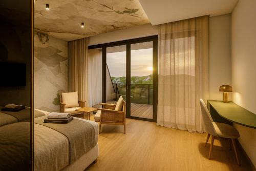 Katil atau katil-katil dalam bilik di Hotel Degenija