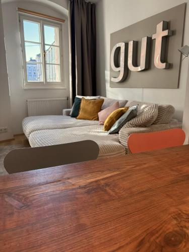 Posezení v ubytování Traumhafter Altbau am See