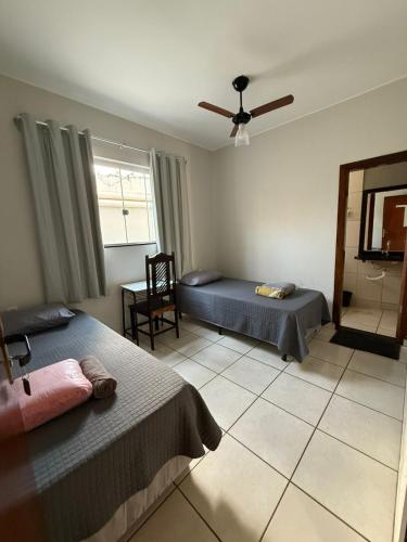 Ένα ή περισσότερα κρεβάτια σε δωμάτιο στο Hotel Valle