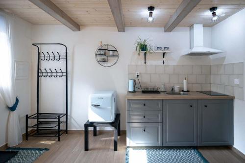 Kuchyň nebo kuchyňský kout v ubytování Apartmán Irma Lednice