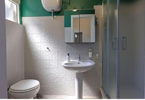 Koupelna v ubytování 70 mt di confort con terrazzo interno privato