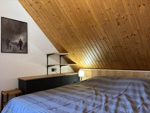 Postel nebo postele na pokoji v ubytování Duplex 4 étoiles, Villard-de-Lans, 8 pers, lumineux - FR-1-548-49
