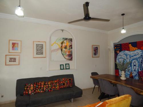 Χώρος καθιστικού στο Entire apartment 2 rooms 4 people