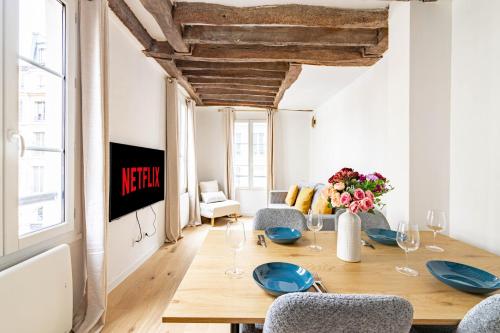 Appartement Quartier Fontaine Chatelet Les Halles Free Netflix