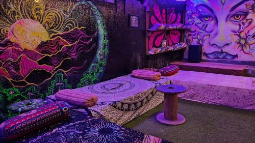 a room with a painting on the wall at Vibe Stay by Andaz in Arambol