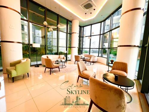 Posezení v ubytování Colombo Skyline Luxury Apartments at Tri-Zen - Pool and Amazing City Views