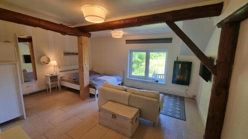 Μια τηλεόραση ή/και κέντρο ψυχαγωγίας στο Ferienhaus Kaethchen