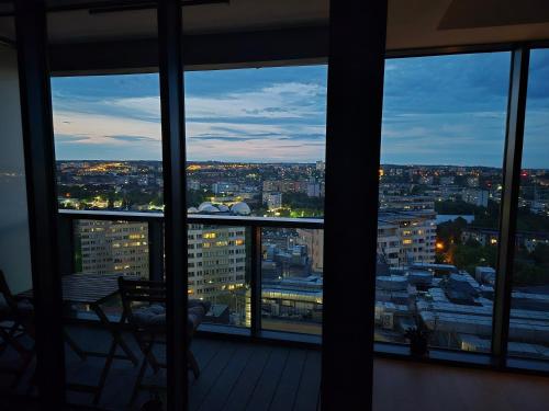 Hanza Tower Prestige Skyline Apartament 13th floor with balcony