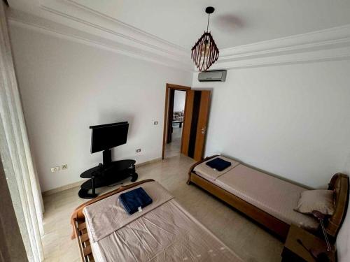 Postel nebo postele na pokoji v ubytování Luna Loft