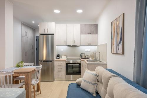 Kuchyň nebo kuchyňský kout v ubytování Myrina Retreat - Blue Horizon