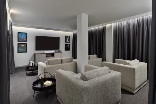 Ruang duduk di Villa Deluxe 1&2 - Casangular by Upper
