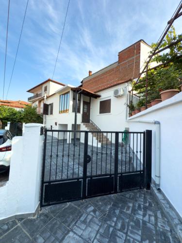 a gate in front of a house at Olympus Nest in Litochoro