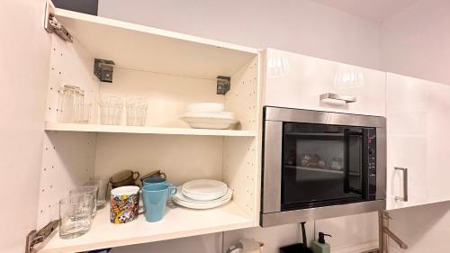 Køkken eller tekøkken på CENTRUM Marszalkowska APPART Parking