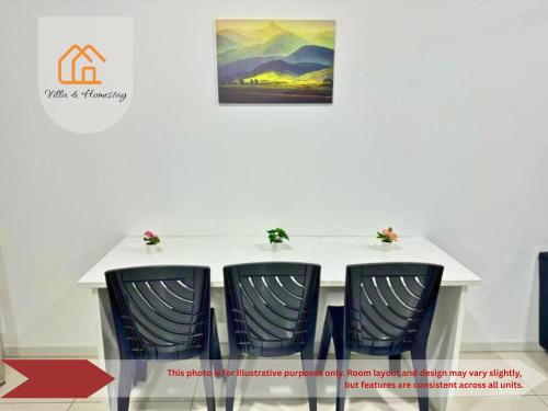 Χώρος καθιστικού στο RumaKU at Horizon Suite KLIA - 1BR - Wifi