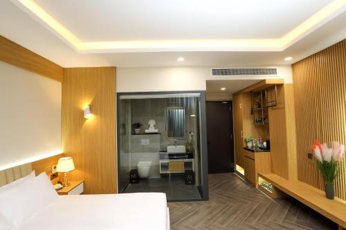 Katil atau katil-katil dalam bilik di Daystar Hotel