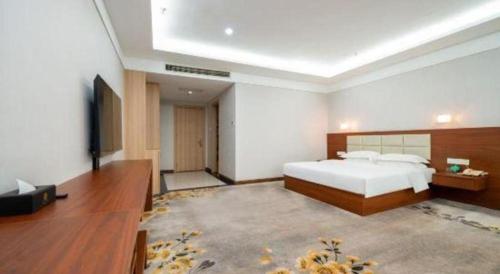 TV a/nebo společenská místnost v ubytování Bashan Hotel