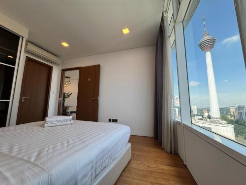 Ліжко або ліжка в номері Vortex Suites KLCC 您的舒適 我們的承諾
