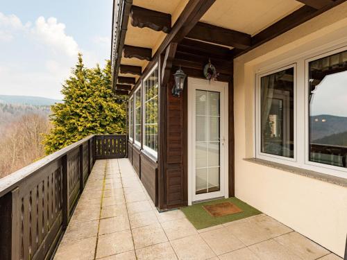 Μπαλκόνι ή βεράντα στο Panoramic Retreat in Thuringia