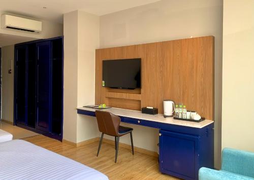 En eller flere senge i et værelse på Galaxy Hotel - Ben Thanh Market