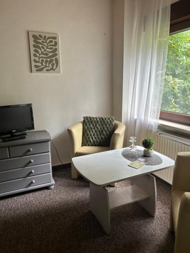 TV a/nebo společenská místnost v ubytování B&B Concordia