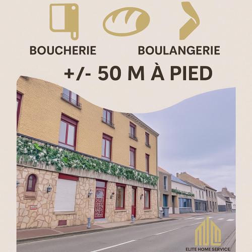 a picture of a building with the words bombardier at Suite Lou - Chic & Confort in Bray-Dunes