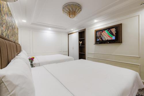 TV a/nebo společenská místnost v ubytování Elite SOFEA Saigon Hotel and Spa
