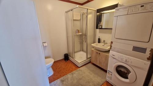 Ένα μπάνιο στο Apartment in peacefull surroundings