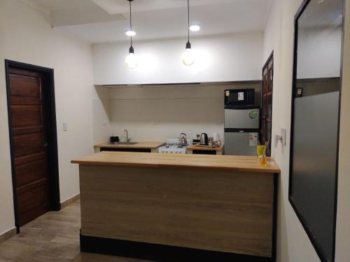 Dapur atau dapur kecil di Complejo Los Horneros