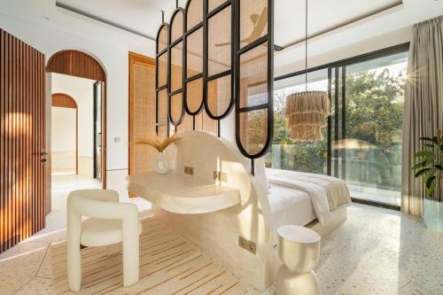 Гостиная зона в New 4- bedroom Ocean Verve Villa 4 near the beach