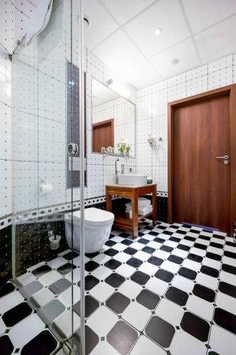 Koupelna v ubytování Hotel Piast Wrocław Centrum