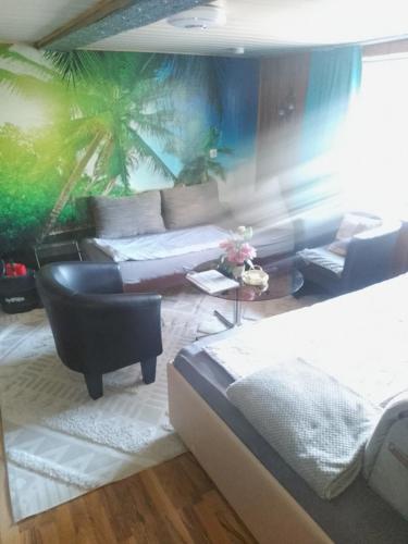 Ruang duduk di Monteurwohnung Olsberg