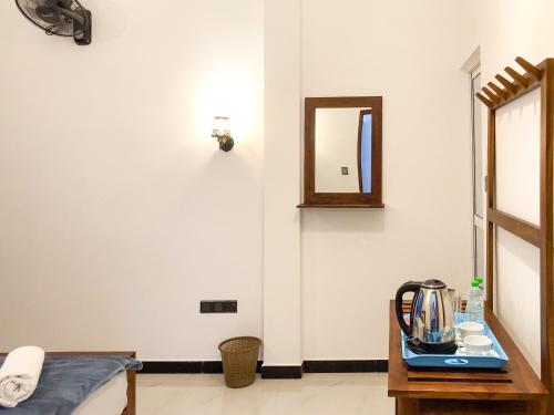 Kohvi ja tee valmistamise võimalus majutusasutuses Golden Nest