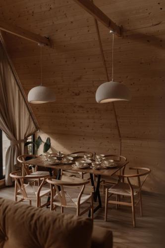 A-frame villageにあるシーティングエリア