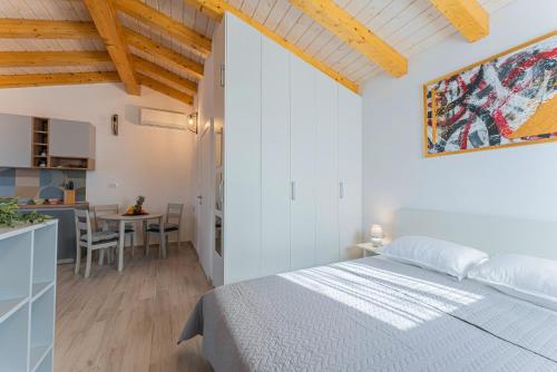 Ένα ή περισσότερα κρεβάτια σε δωμάτιο στο Modean in Pula - Haus für 2-3 Personen