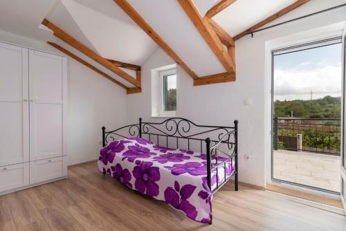 Katil atau katil-katil dalam bilik di Villa Emanuel in Ljubitovica - Haus für 4-6 Personen