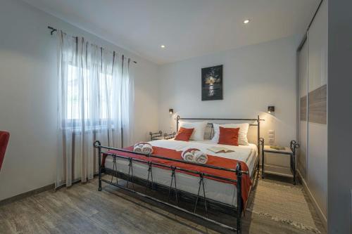 Postel nebo postele na pokoji v ubytování Villa Ingrid in Buzet - Haus für 6 Personen