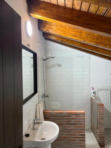 Koupelna v ubytování Casa Plaza Vieja
