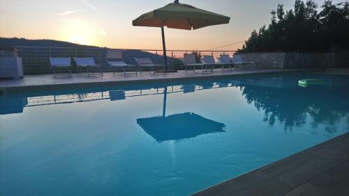 Bazén v ubytování Drei Zimmer Wohnung Im Erdgeschoss nebo v jeho okolí