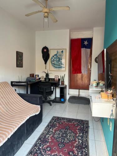 Posezení v ubytování Casa centro de Itupeva ideal para duas pessoas!