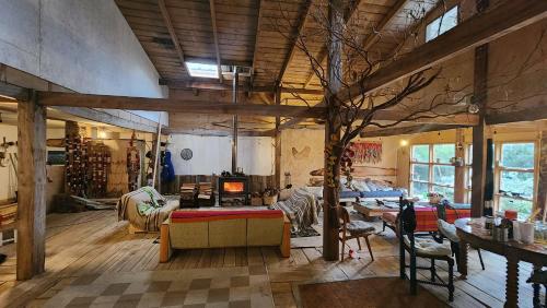 O zonă de relaxare la Refugio LaTrapananda Casa Familiar & Eco Lodge