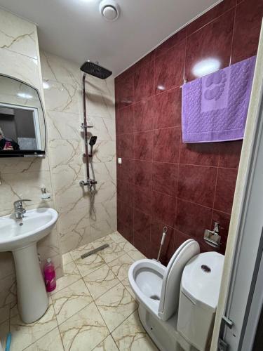 Koupelna v ubytování Ethan s House ითანის სახლი