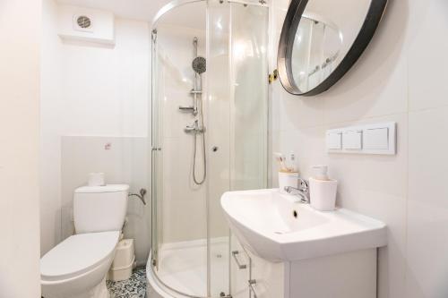 Koupelna v ubytování Centrum 1 Struga 46