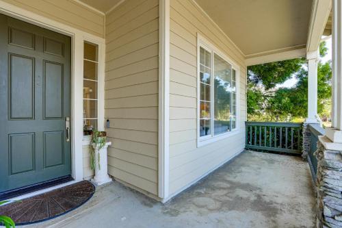 a front door of a house with a porch at 1 Block to Bay Pet-Friendly Retreat in Alameda! in Alameda