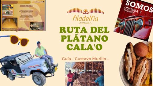 a collage of books on food and tourism at Filadelfia Extremo Típico in Filadelfia