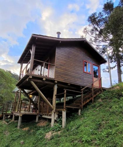 Landskap semula jadi dekat dengan rumah percutian