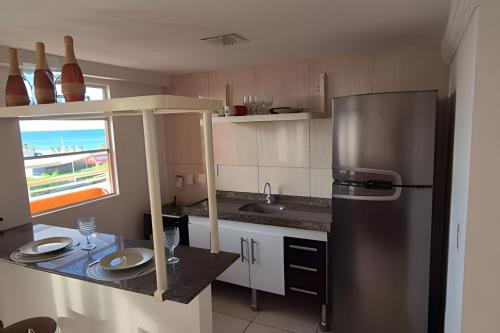 Cucina o angolo cottura di Flat beira-mar em Natal