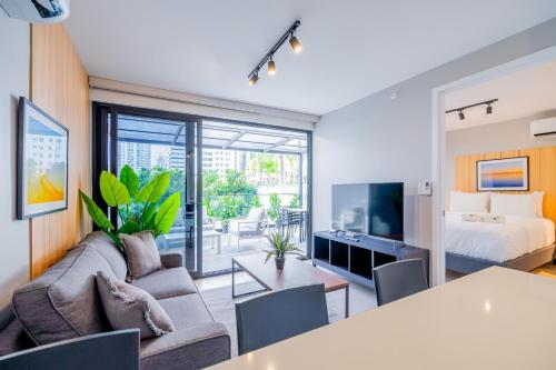 Wynwood House San Franciscoにあるテレビまたはエンターテインメントセンター